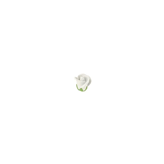 O'Creme Garden Roses Gumpaste Flower Set - White Edible Flowers for Cake Decorating - Sugar Paste Flower Decorations for Cakes, Candy, Cupcake Toppers - Birthday, Wedding, Valentines Day, Baby Shower