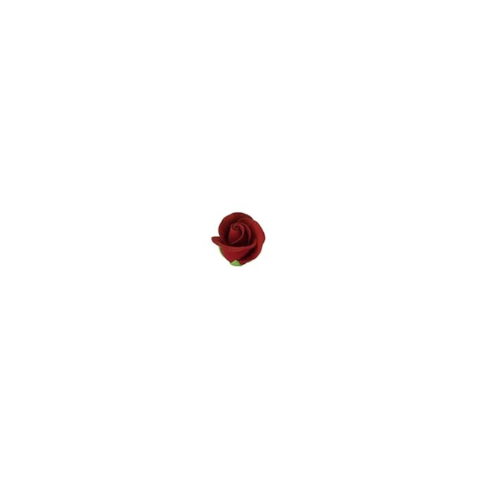 O'Creme Garden Roses Gumpaste Flower Set - Red - Edible Flowers for Cake Decorating - Sugar Paste Flower Decorations for Cakes, Candy, Cupcake Toppers...