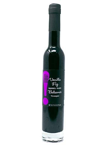 OMG! Oils: Gourmet Vanilla Fig Barrel-Aged Balsamic Vinegar (Perfect for Dipping, Marinades, Glazing and Topping!), 375ml/12.7oz??,<div>