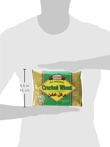 Ziyad Cracked Wheat Bulgur ??Fiber-Rich Whole Grain, Nutty Flavor & Chewy Texture ??Ideal for Tabbouleh, Kibbeh, Curries, Soups & Salads ??Easy 30-Minute Prep, Vegan - Coarse, 32 Ounce (Pack of 12)