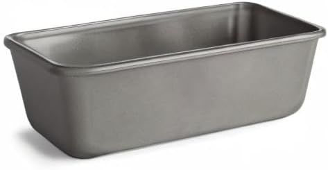 Cooking Light Heavy Duty Nonstick Bakeware Carbon Steel Bread Pan or Loaf Pan with Quick Release Coating, Manufactured without PFOA, Dishwasher Safe, Oven Safe, 9.25-Inch x 5.25-Inch, Gray