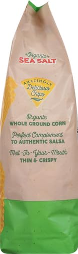 Late July Snacks Thin And Crispy Organic Tortilla Chips Sea Salt, 14.75 Oz (Pack of 2)