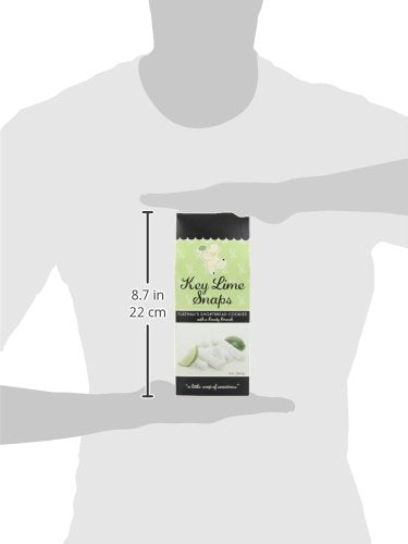 Flathau?셲 Fine Foods, Gourmet Shortbread Cookies, Handcrafted All Natural Artisan Bites, Southern-Baked Sweet Snaps with a Buttery Finish (Pack of 6, Key Lime)