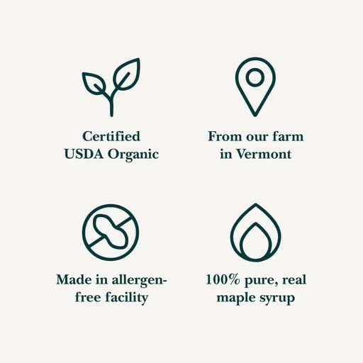 Vermont Maple Syrup - 32 oz Grade A, Golden Delicate Organic Maple Syrup - 100% Pure and Authentic Maple Syrup for Pancakes, Waffles and More - Nut free, Gluten Free, Vegan, Paleo
