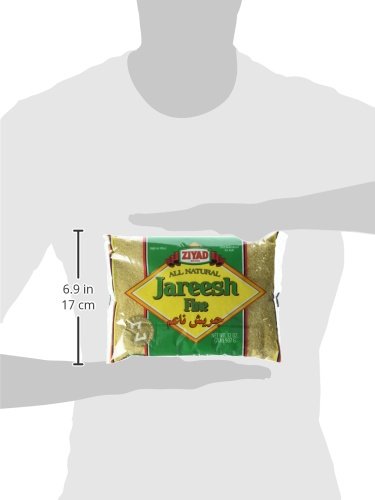 Ziyad Premium Quality Jareesh Fine??Finely Ground, Smooth Wheat Cereal ??High Fiber, No Cholesterol/Salt ??Vitamin-Enriched, Vegan ??Quick 30 Min Prep ??Versatile for Sweet & Savory Dishes, 32 ounce