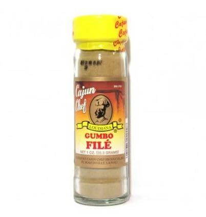 Cajun Chef Gumbo File 1oz (Pack of 1) - Ground Dried Sassafras Leaves for Authentic Louisiana Gumbo - Rich Texture and Distinct Flavor - Essential Cajun Seasoning