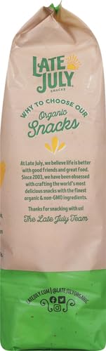 Late July Snacks Thin And Crispy Organic Tortilla Chips Sea Salt, 14.75 Oz (Pack of 2)