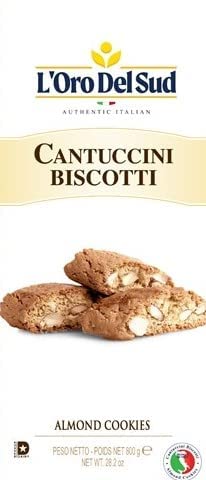 L'Oro del Sud, Traditional Almond Biscotti, Cantuccini d'Abruzzo, 800 G, 7 oz,