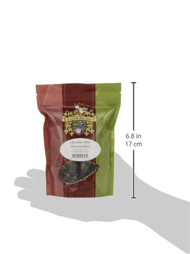 English Tea Store Chocolate Mint Flavored Black Loose Leaf Tea Pouches - 4oz | Ceylon Black Tea Blend with Rich Chocolate and Cool Mint Notes | Refreshing Hot or Iced Tea