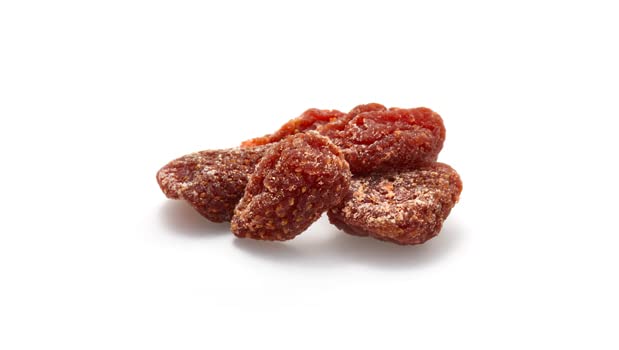 Yupik Dried Strawberries, 2.2 lb, Vegan, Kosher, Sweetened Dried Fruits, Candied Whole Strawberries, Chewy & Tender, Sweet Snacks, Fruity Topping & Inclusion, Ideal for Baking