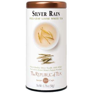 The Republic of Tea Silver Rain Full-Leaf White Tea (1.75 oz Refill Bag)