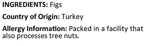 Anna and Sarah Dried Turkish Figs 1 Lb