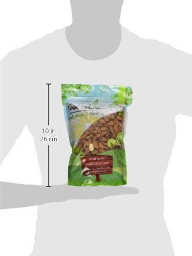 Food to Live California Almonds, 2 Pounds – Supreme, Whole, Raw, Unsalted, Unroasted Nuts, Natural
