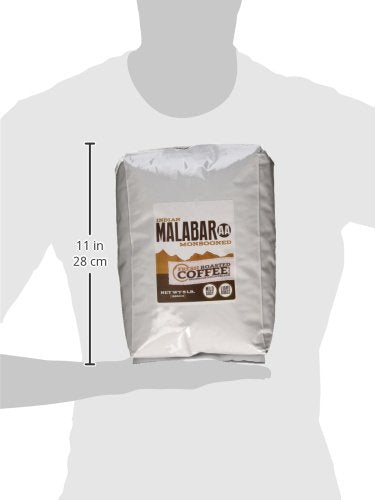 Fresh Roasted Coffee, Indian Monsoon Malabar, 5 lb (80 oz), Light Roast, Kosher, Whole Bean