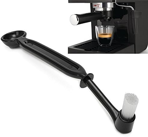 Number-One Coffee Machine Brush Cleaner Nylon Espresso Machine Brush Grinder Brush Coffee Cleaning Tool with Spoon (Pack of 2)