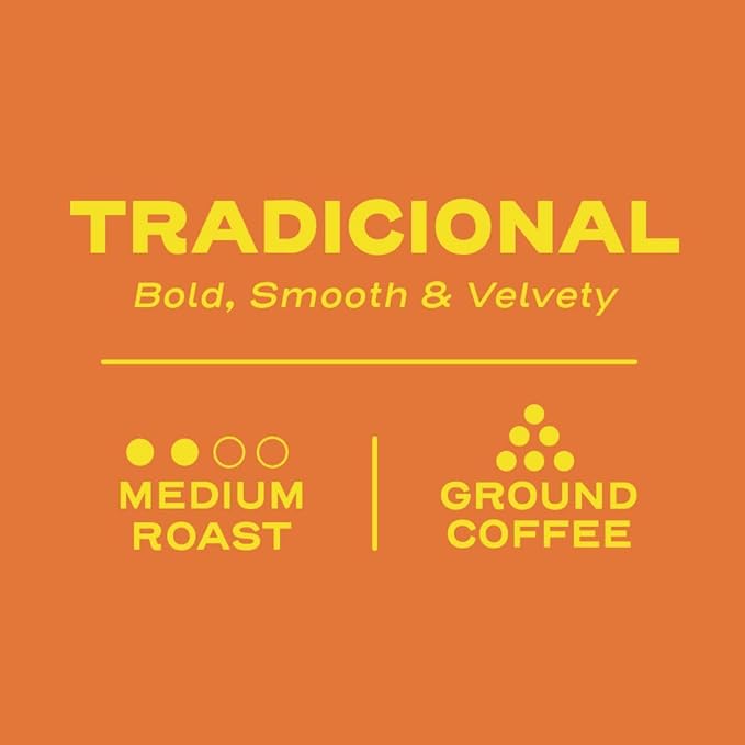Sello Rojo Tradicional Medium Roast Ground Coffee, 16 oz (Pack of 5)