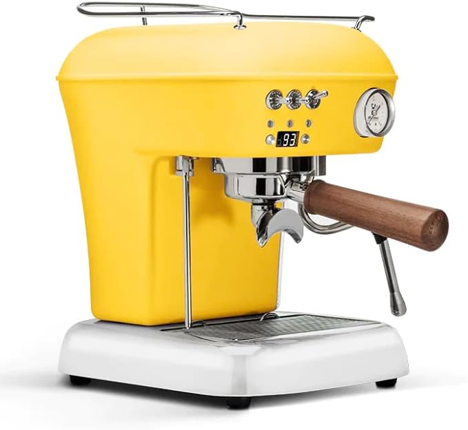 Ascaso Dream PID, Programmable Home Espresso Machine w/Volumetric Controls, 120V (Sun Yellow)