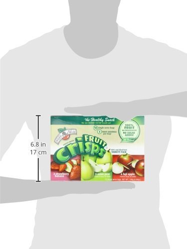 Brothers All Natural Freeze Dried Fruit Crisps, Variety Pack, 24 Single Serve Bags, Fuji Apple, Asian Pear, Banana Strawberry, Made with 100% Fruit, Gluten Free, Soy Free, Vegan, Heathy Snack