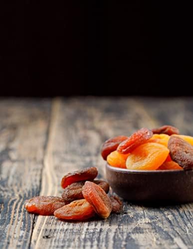 Organic Dried Fruit Mix (Dates, Apricots, Figs) - Vegan, Kosher, Gluten Free, No Added Sugar - Healthy Natural Snacks - 8oz (2-pack)