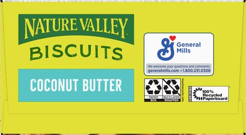 Nature Valley Biscuit Sandwiches, Coconut Butter, Snacks, 5 ct, 6.75 OZ
