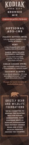 Kodiak Brownie Baking Mix, Chocolate Fudge, High Protein,100% Whole Grains, (Pack of 1)