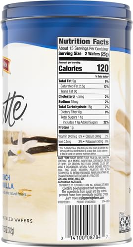 Pepperidge Farm Pirouette Cookies, French Vanilla Flavored Crème Filled Wafers, 13.5 Oz Tin (Pack of 4)