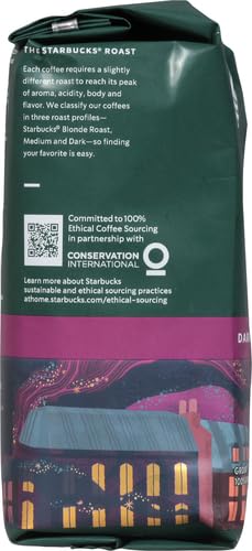Starbucks Ground Coffee, Dark Roast Coffee, French Roast, 100% Arabica, 1 Bag (12 Oz) (Pack of 2)