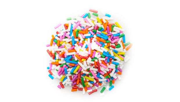 Yupik Rainbow Sprinkles, 2.2 lb (35.2 oz), Low Sugar, Cholesterol-Free, Sodium-Free, Kosher, Ideal for Baking, and Decorating Ice Cream, Cakes, Cookies, Cupcakes, and Donuts