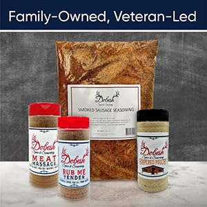 Dobesh Sausage Seasoning Mix with Cure - Czech Flavor Sausage Seasoning Mix for Venison, Beef, Pork, Elk, Deer, Wild Game and Domestic Meat - Sausage Seasoning Kit Makes up to 50Lbs of Sausage (2.1 LB)