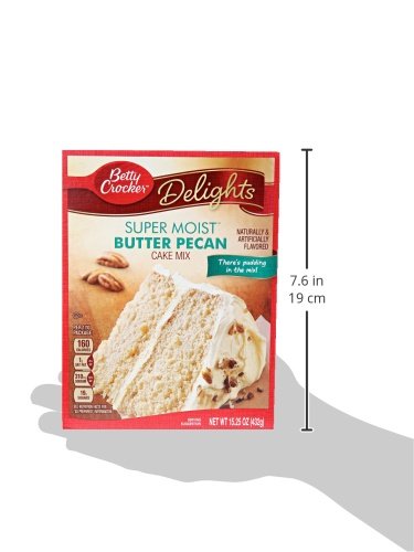 Betty Crocker Delights Super Moist Butter Pecan Cake Mix, 15.25 oz.