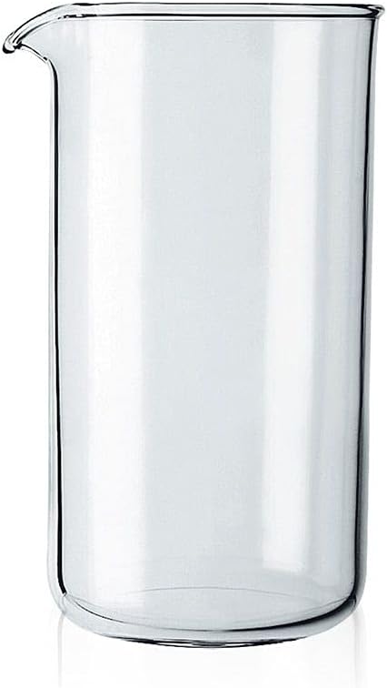 Bodum Spare Carafe for French Press, 34 oz, Transparent & Spare Carafe for French Press, 12 Ounce
