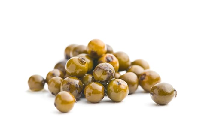 Sanniti Peppercorns in Brine | Imported from Spain | Great for Sauces, Soups, Meats and Light Dishes, 3.9 oz (Pack of 2) (Green)