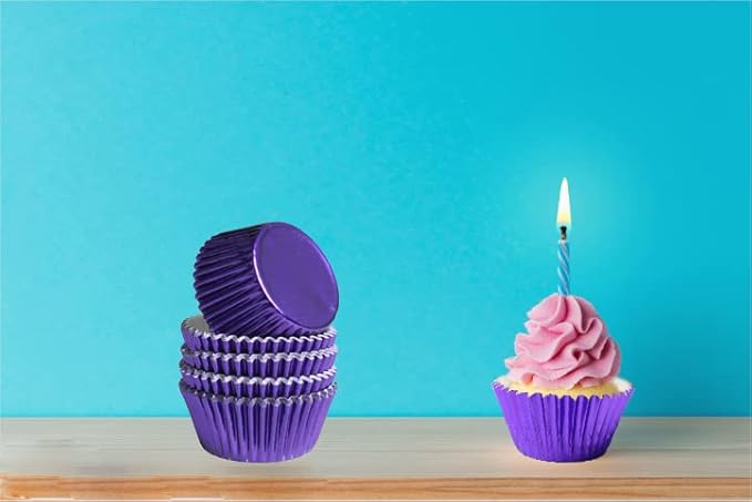 home party Foil Baking Cups Cupcake Liners,Gold Foil Cupcake Liners, Pack of 100 ??,<div>