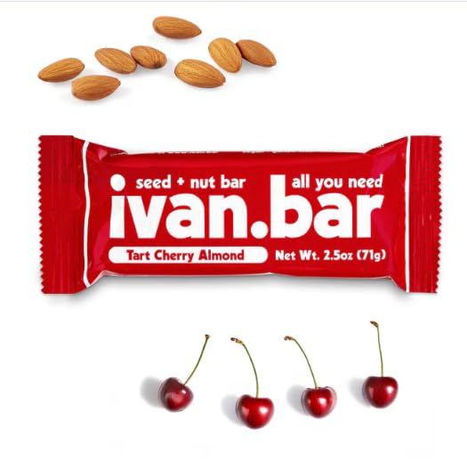 Protein Packed Energy Snack Bar | Provides Healthy Energy | Vegan, All Natural Ingredients | Soy, Dairy & Gluten Free (2.5 Ounce (Pack of 12 Bars), Tart Cherry)