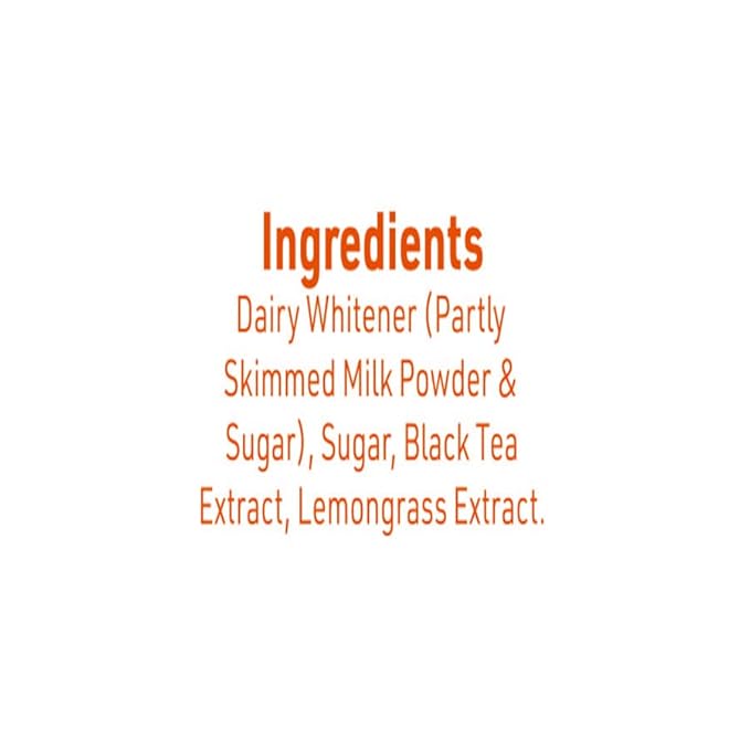 Namaste Chai Lemongrass Tea Powder Sachet | Assam Tea With Milk and Sugar | Instant Premix | 22g x 10 Sachets