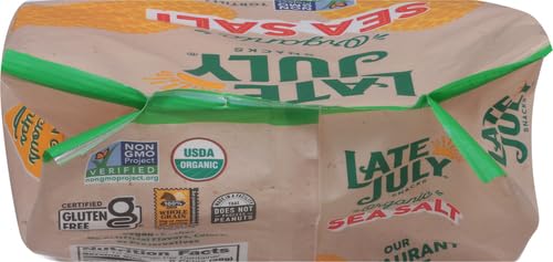 Late July Sea Salt Organic Tortilla Chips, 10.1 Oz Bag (Pack of 2)