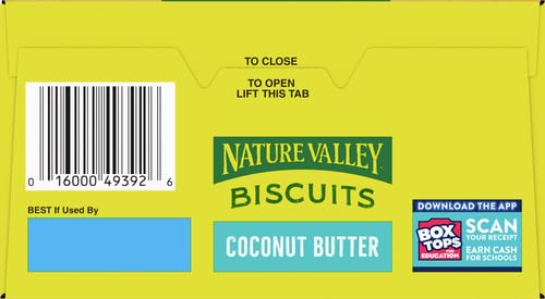 Nature Valley Biscuit Sandwiches, Coconut Butter, Snacks, 5 ct, 6.75 OZ