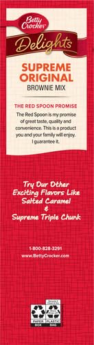 Betty Crocker Delights Supreme Original Brownie Mix, 16 oz.