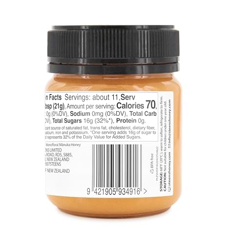 Steens Manuka Honey - UMF 24+ and MGO 1122+ - Pure & Raw 100% Certified Manuka Honey - Bottled and Sealed in New Zealand - 7.9 oz