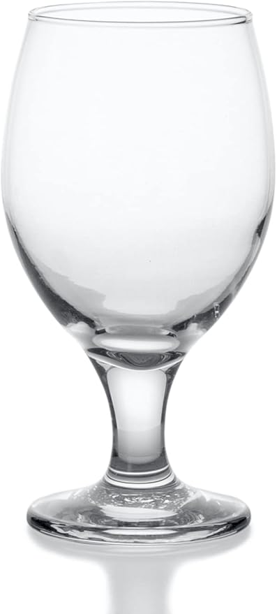 Red Co. Belluno Classic Clear Glasses for Water, Juice, Liquor - Wine Goblets - Set of 6 (13.5 Ounces)