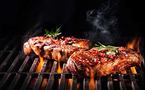 Kosmos Q Hot Cow Cover BBQ Rub, Savory & Spicy Seasoning with Chili Pepper, Garlic & Paprika For Brisket, Steak, Ribs, Burgers, Poultry, Dry Rub for Smoking & Grilling, BBQ Meat Rub, 16 Oz Bag