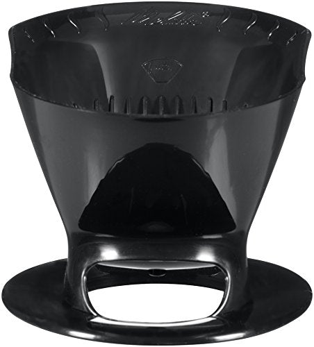 Melitta Filter Coffee Maker, Single Cup Pour-Over Brewer, Black, 1 Count (640007)