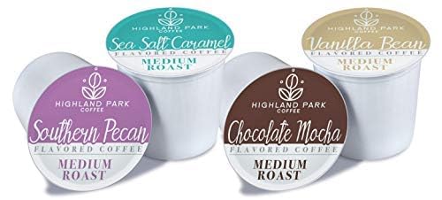 Highland Park Coffee Single Serve Coffee Pods Compatible with Keurig K Cup Brewers, Flavored, Variety, 80 Count