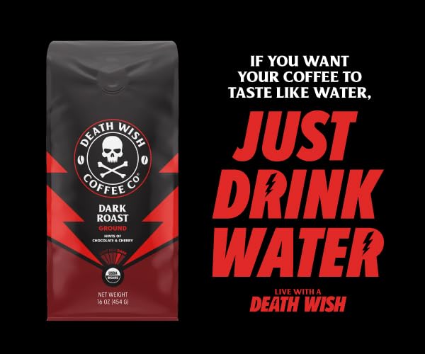 Death Wish Coffee - Single Serve Pods - Dark Roast Coffee Pods - Made with USDA Certified Organic (Espresso Roast, 100 Count)