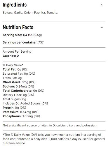 Spiceology - Pizza Pie Salt Free Seasoning - Use On: French fries, Pulled Pork, Chicken, Beef, Pizza, Bread, Chili, Mac n' Cheese - 13 oz