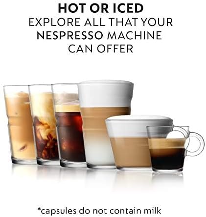 Nespresso Capsules Original Line, Ristretto Intenso, Dark Roast Coffee, 50 Count Coffee Pods