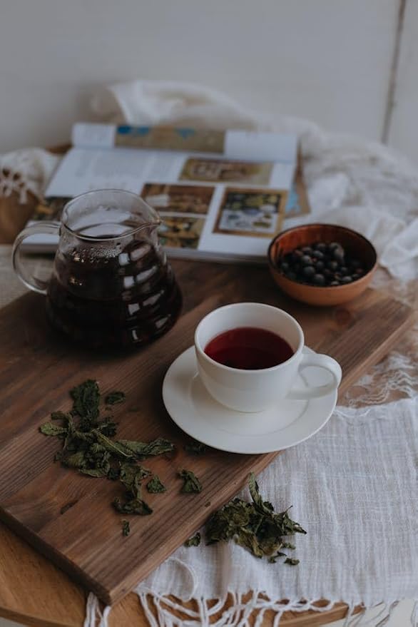 Denise's Fine Tea, USDA Organic, Blueberry Bang Rooibos, Flavored Rooibos Tea, Caffeine-Free, Loose Leaf (100g)