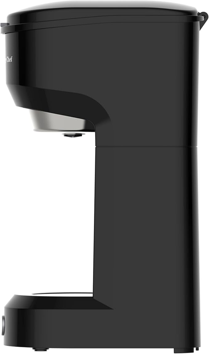 Retro Single Serve Maker, Brewer for Ground Coffee, 300 milliliters, BLACK