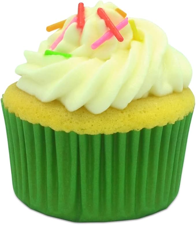 Standard Baking Cups, Classic Green Greaseproof Festive Cupcake Liners, 150-Count