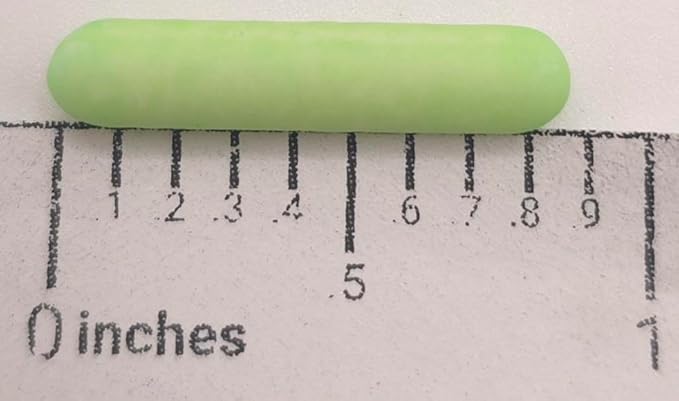 NCS Matte Green Large Shaped Rod Decorative Cake or Cupcake Edible Topper, 8 ounces